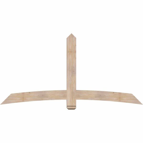 Ekena Millwork Bellingham Smooth Timber Gable Bracket, Douglas Fir, 84"W x 42"H x 3 1/2"D x 5 1/2"F, 12/12 Pitch GBW084X42X0406BEL00SDF - main